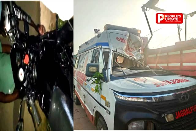 छत्तीसगढ़ में दो दर्दनाक हादसे,शव लेकर लौट रही एंबुलेंस ट्रैक्टर-ट्रॉली से भिड़ी, नर्स की मौत,बाइक समेत कुएं में गिरा युवक