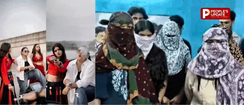 गरबा ड्रेस में सिगरेट और पिस्टलनुमा हथियार के साथ रील, ‘गुंडी गैंग’ के 9 लोग गिरफ्तार