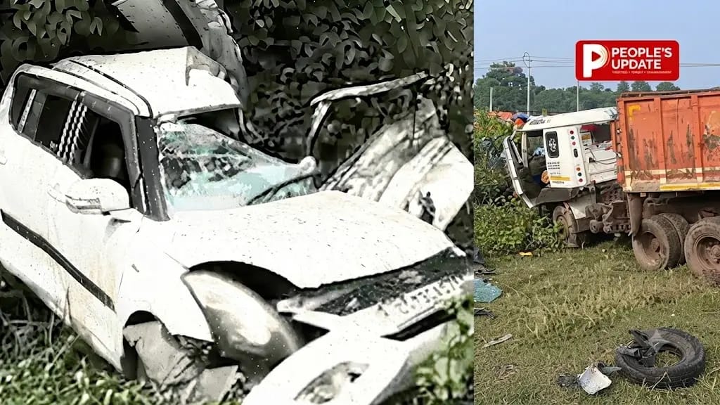 झारखंड सड़क हादसे में राजनांदगांव के कारोबारी परिवार पर टूटा कहर,पत्नी और 2 बेटियों की मौत,9 महीने का बच्चा सुरक्षित