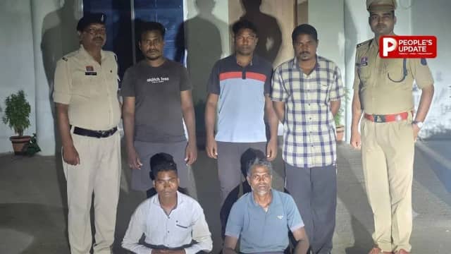 कांकेर में ‘लाल सलाम’ पर्चे का खुलासा,लौह खदान में 3 गाड़ियों को जलाने के आरोप में 5 गिरफ्तार