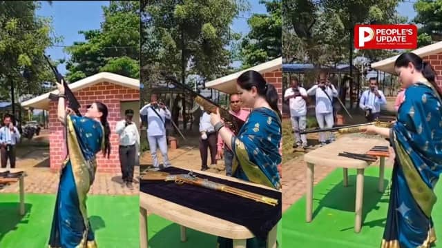 राजनांदगांव में शस्त्र पूजन के बाद हवाई फायरिंग, SP अंकिता शर्मा पर उठे सवाल पुलिस मुख्यालय तक पहुंचा मामला