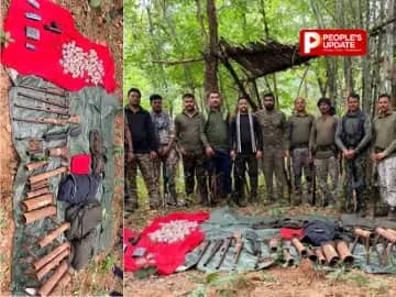 छत्तीसगढ़-महाराष्ट्र सीमा पर माओवादियों के हथियार डंप का भंडाफोड़, जंगल में मिला विस्फोटकों का जखीरा