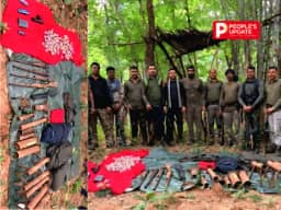 छत्तीसगढ़-महाराष्ट्र सीमा पर माओवादियों के हथियार डंप का भंडाफोड़, जंगल में मिला विस्फोटकों का जखीरा
