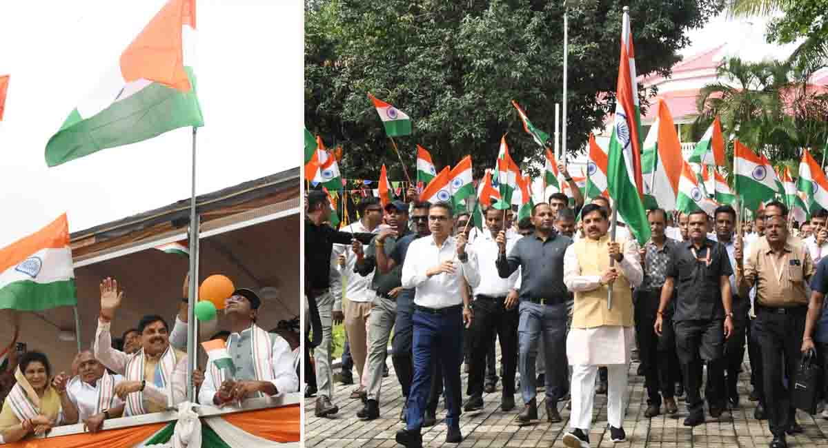 भोपाल में तालाब से सड़कों तक तिरंगे का जश्न, सीएम ने क्रूज में लहराया तिरंगा, कोलार से बैरागढ़ तक 32 किमी लंबी तिरंगा यात्रा को दिखाई हरी झंडी