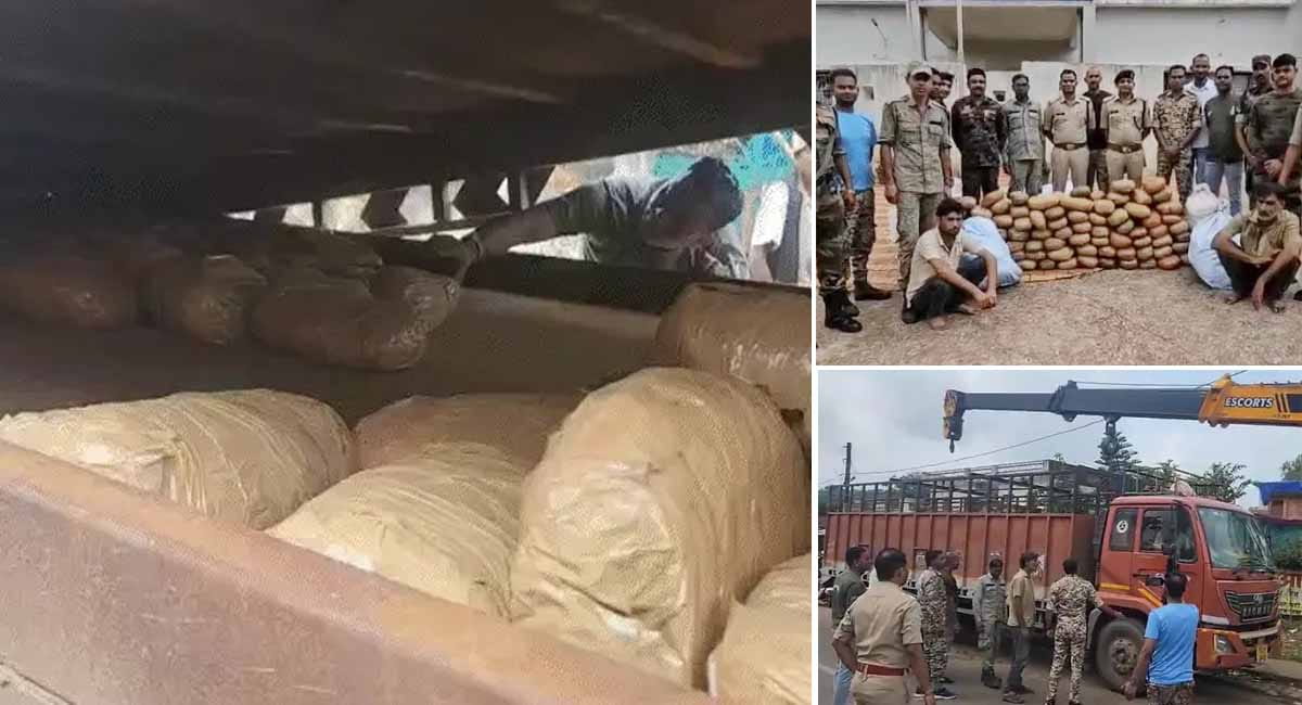 सीक्रेट चैंबर में मिला 50 लाख का गांजा... ओडिशा से दिल्ली जा रहा था ट्रक, पुलिस ने 2 तस्करों को दबोचा