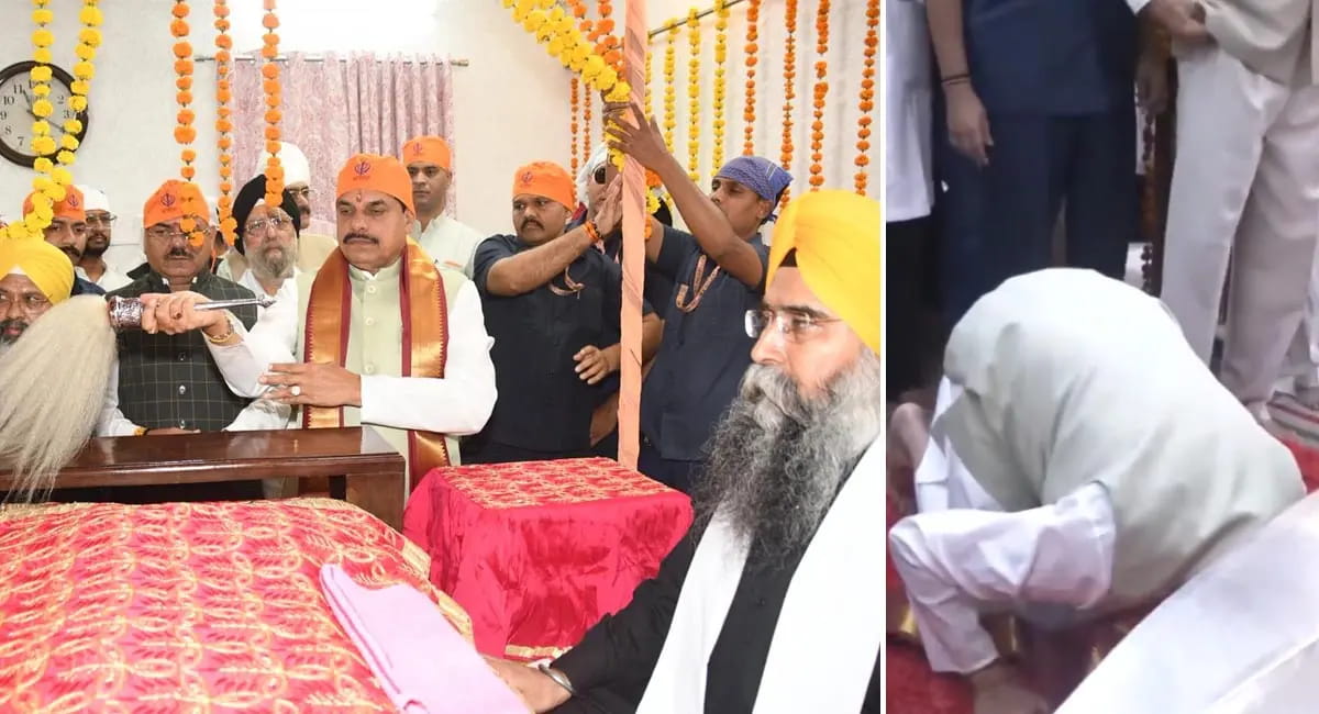 गुरु नानक जयंती पर सीएम डॉ. मोहन यादव और केंद्रीय मंत्री शिवराज सिंह चौहान ने गुरुद्वारों में टेका मत्था