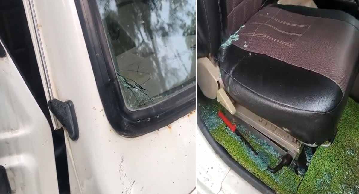 गुना में तस्करों का आतंक : कार्रवाई करने पहुंची वन विभाग की टीम पर जानलेवा हमला, सरकारी वाहन क्षतिग्रस्त