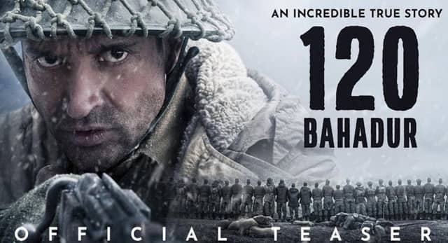 फिल्म '120 बहादुर' का दमदार टीजर रिलीज, मेजर शैतान सिंह के किरदार में नजर आए फरहान अख्तर