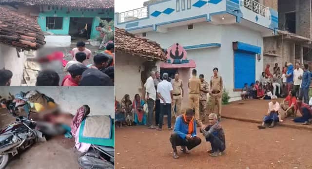 पति-पत्नी की धारदार हथियार से हत्या, पड़ोसी हिरासत में