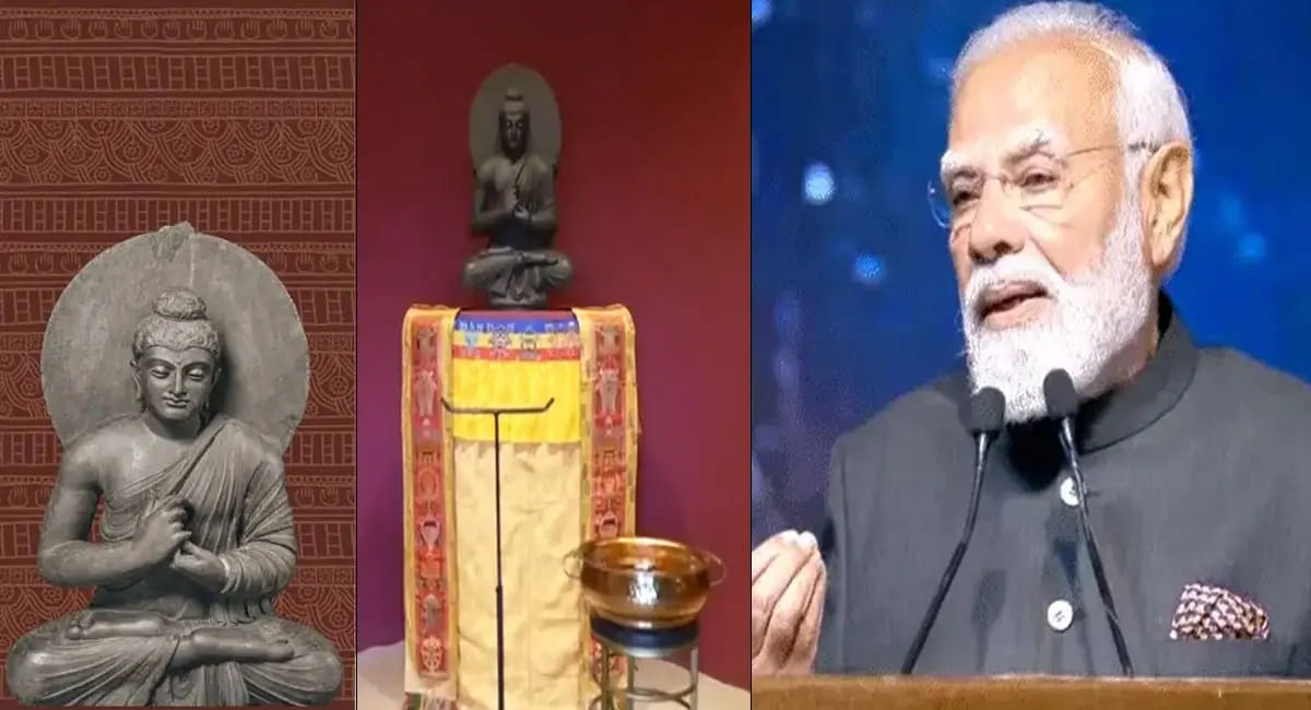 पिपरहवा अवशेषों की भारत वापसी, पीएम मोदी ने किया प्रदर्शनी का उद्घाटन