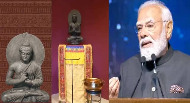 पिपरहवा अवशेषों की भारत वापसी, पीएम मोदी ने किया प्रदर्शनी का उद्घाटन