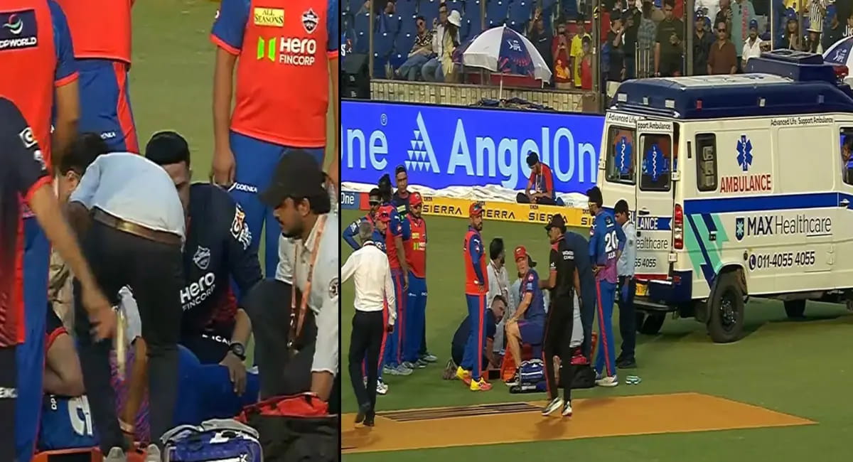 तेज गेंदबाज लुंगी एनगिडी सिर में चोट लगने से मैदान से बाहर, कैच लेने की कोशिश में गिरे