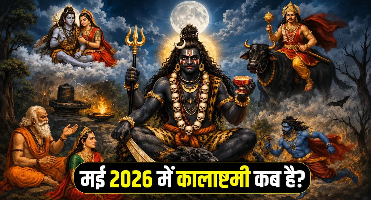 9 या 10 मई... कालाष्टमी व्रत 2026 कब है? जानें सही तिथि, शुभ मुहूर्त और महत्व
