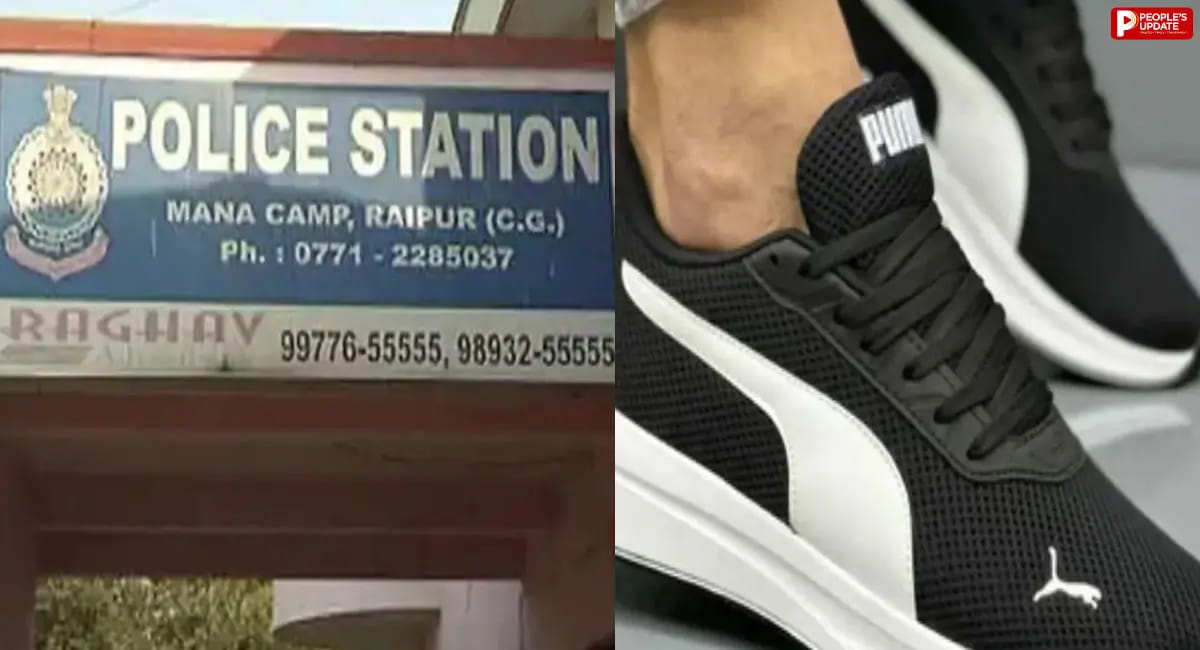 पुलिस ने मारा छापा, 618 जोड़ी फुटवियर जब्त