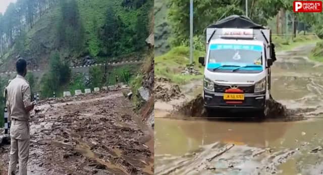 भारी बारिश से मची तबाही, फसलें बर्बाद; कई सड़कें बंद