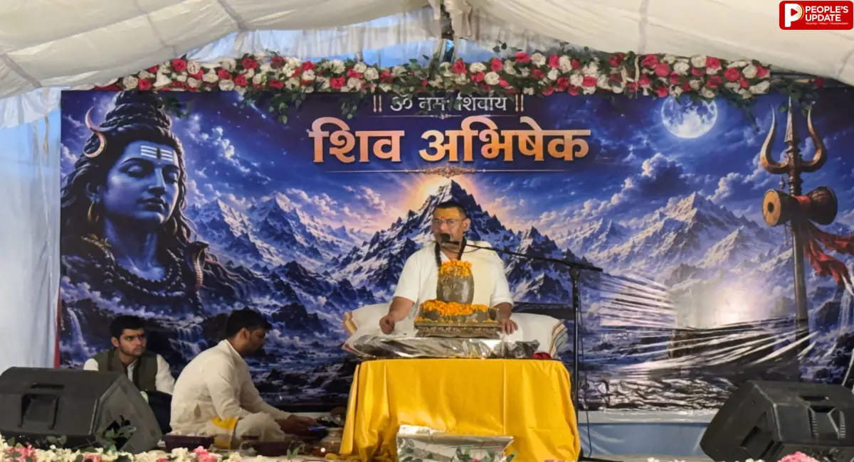 सोहागपुर में शिवलिंग निर्माण और भव्य रुद्राभिषेक, बड़ी संख्या में श्रद्धालु हुए शामिल