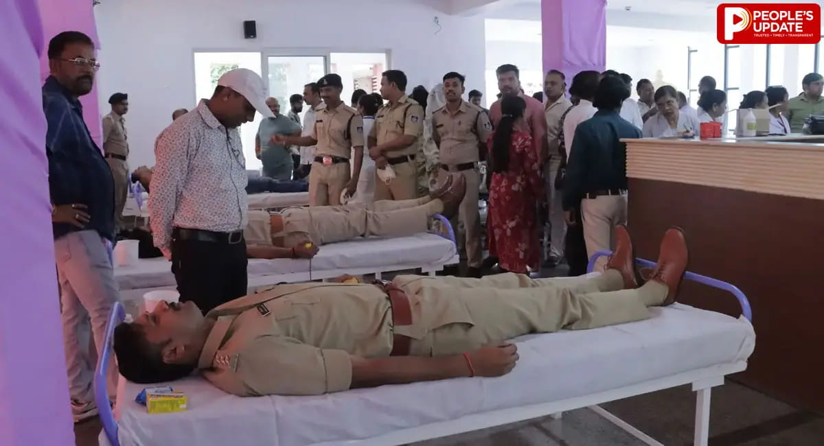 छिंदवाड़ा में सेवा संकल्प अभियान की शुरुआत, पुलिसकर्मियों ने किया रक्तदान