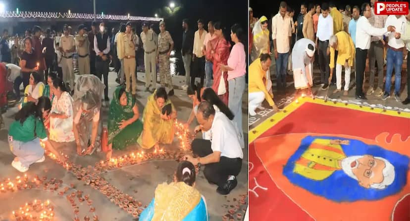 विदिशा में जले 2 लाख से ज्यादा दीये, 18 आइकॉनिक स्थलों पर ‘आशीर्वाद का दीया’