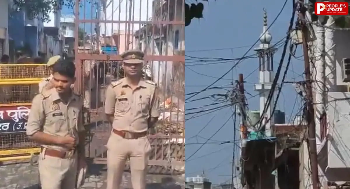 हनुमान चालीसा पाठ के ऐलान के बाद मेरठ में सुरक्षा बढ़ी, केसरगंज मंडी के बाहर बैरिकेडिंग
