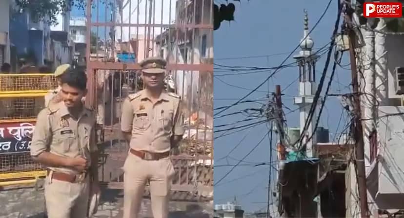 हनुमान चालीसा पाठ के ऐलान के बाद मेरठ में सुरक्षा बढ़ी, केसरगंज मंडी के बाहर बैरिकेडिंग