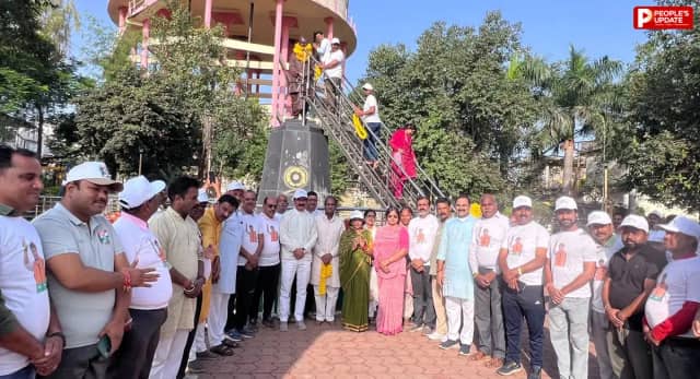गुना में BJP ने गांधी और शास्त्री को किया नमन, प्रतिमाओं पर माल्यार्पण कर याद किए आदर्श