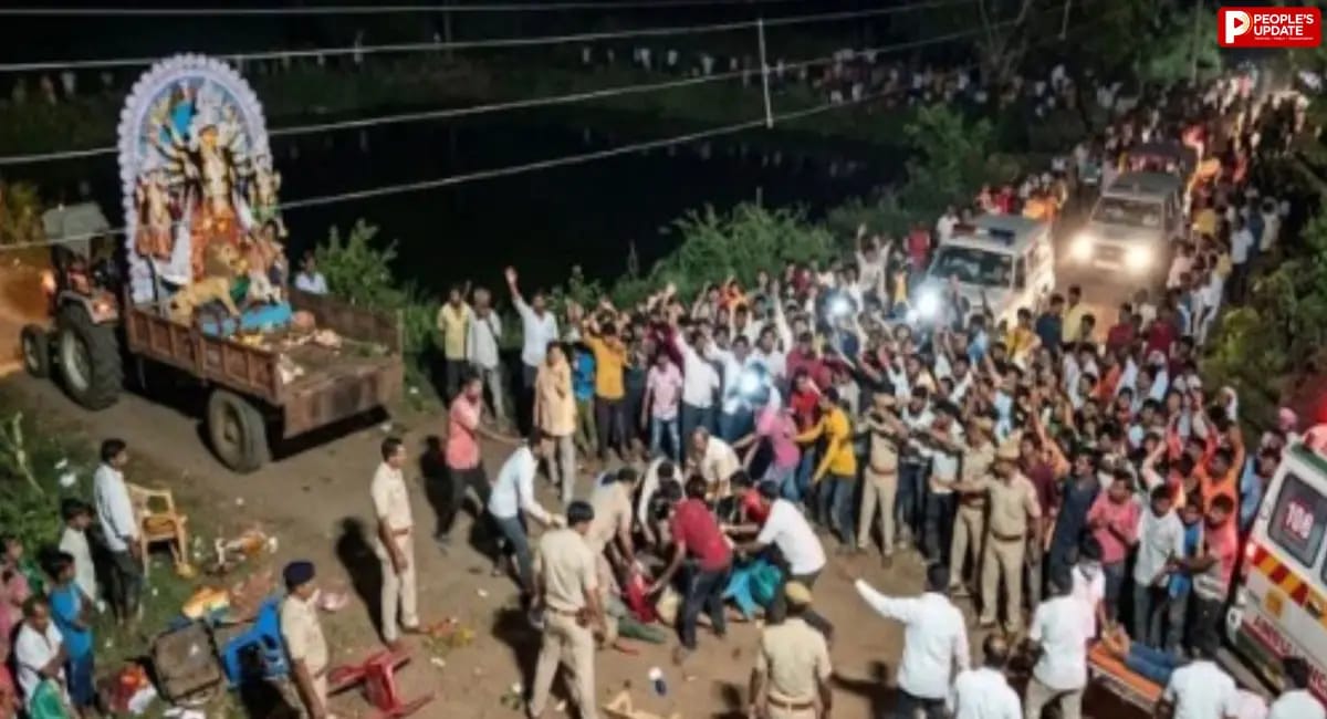 जबलपुर: दुर्गा प्रतिमा विसर्जन के दौरान बड़ा हादसा, हाईटेंशन तार गिरने से 2 युवकों की मौत, 6 घायल