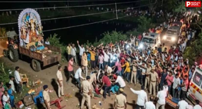 जबलपुर: दुर्गा प्रतिमा विसर्जन के दौरान बड़ा हादसा, हाईटेंशन तार गिरने से 2 युवकों की मौत, 6 घायल