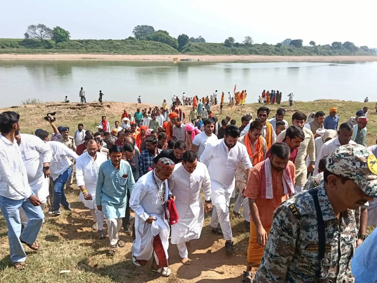 नर्मदा तट के सूरजकुंड में बनेगा भगवान परशुराम मंदिर, पूर्व गृहमंत्री नरोत्तम मिश्रा की मौजूदगी में भूमि पूजन