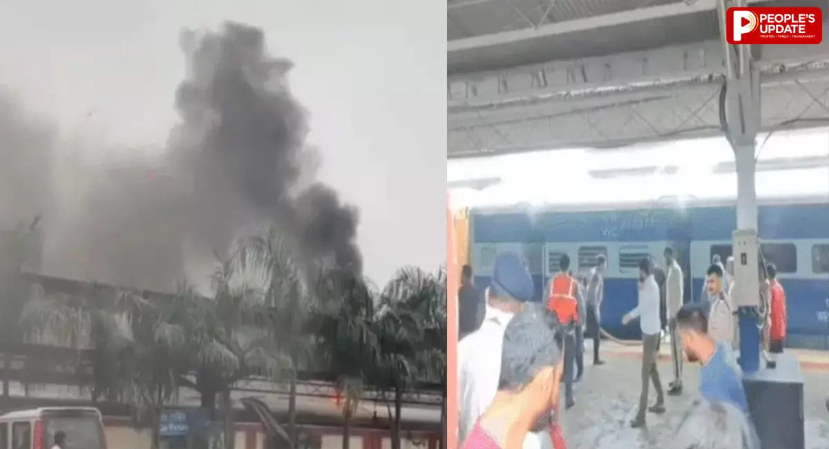 जबलपुर स्टेशन पर खड़े कोच में अचानक लगी भीषण आग, लाखों के नुकसान की आशंका
