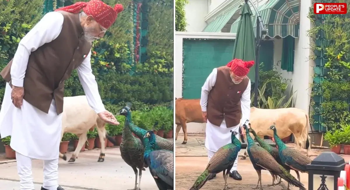 सुबह-सुबह अपने 'दोस्तों' से मिलने पहुंचे PM मोदी, देखें VIDEO