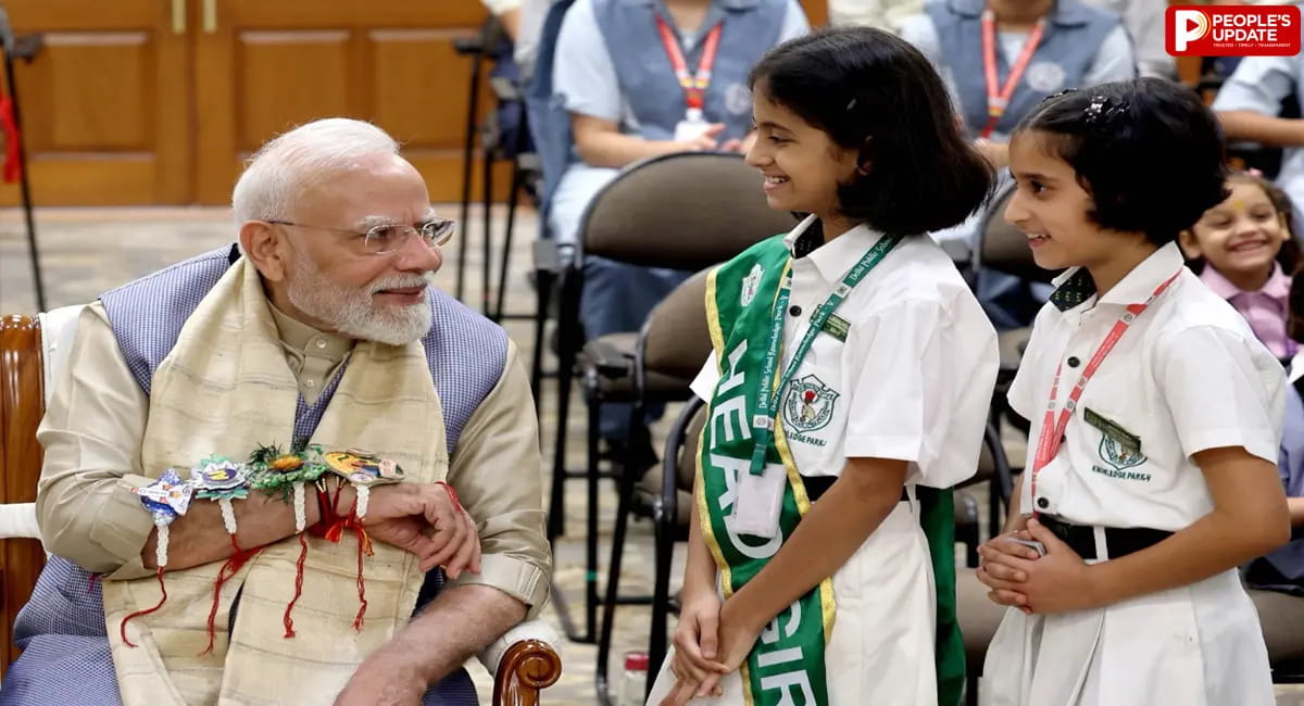 रक्षाबंधन पर बच्चों संग दिखा PM मोदी का खास अंदाज, राजनाथ सिंह ने बंधवाई राखी, राष्ट्रपति मुर्मू ने भी दिया संदेश