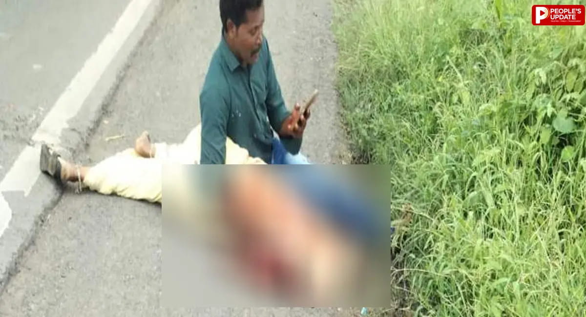 पत्नी का शव गोद में लेकर रोता रहा पति, इंदौर बायपास पर दर्दनाक हादसा, ट्रक की टक्कर से महिला की मौत