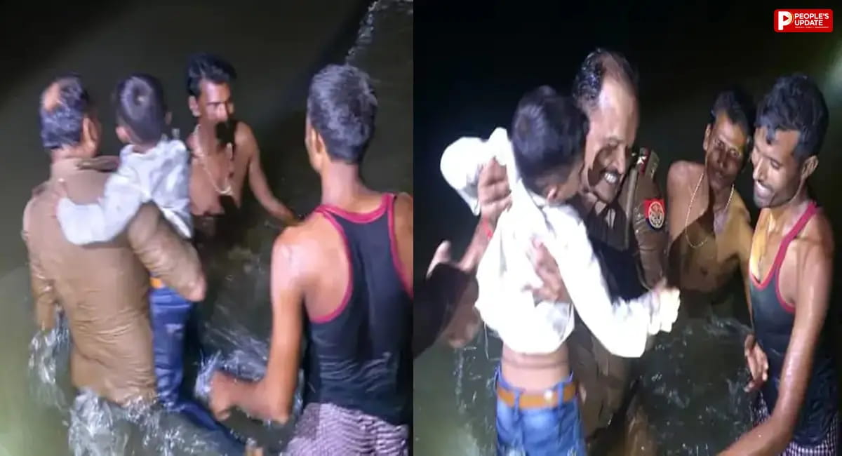 फतेहपुर में 12 लोगों से भरी नाव पलटी, समय रहते पुलिस ने बचाई सभी की जान