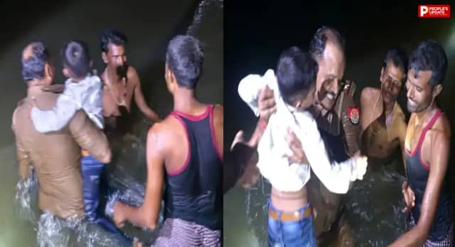 फतेहपुर में 12 लोगों से भरी नाव पलटी, समय रहते पुलिस ने बचाई सभी की जान