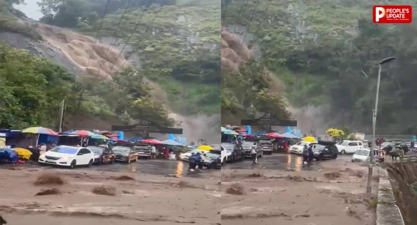 कोडाइकनाल में बारिश का रौद्र रूप, झरने से सड़क पर आया सैलाब, VIDEO वायरल