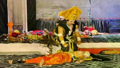 छिंदवाड़ा में श्रीरामलीला का मंचन जारी, चौदहवें दिन हनुमान जी के संजीवनी बूटी लाने की लीला का हुआ मंचन
