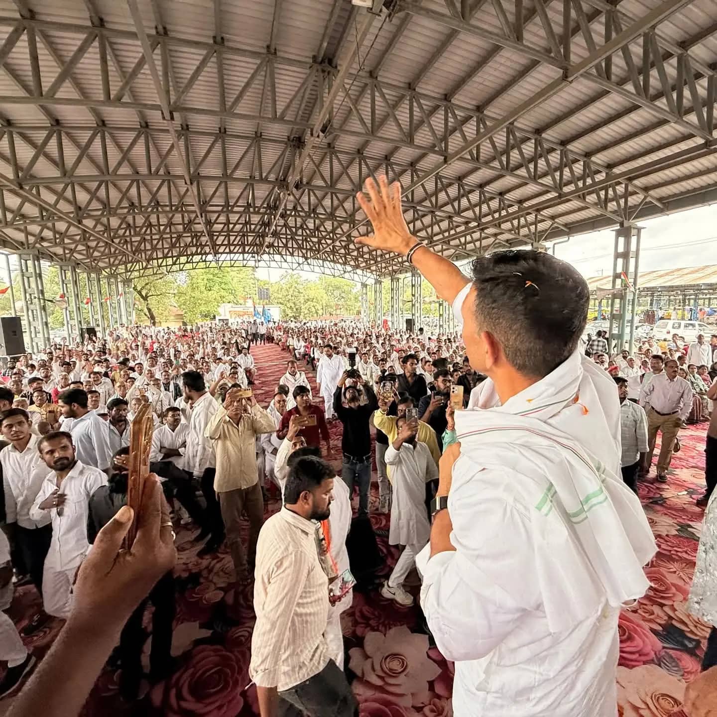 कांग्रेस की महाचौपाल, पीसीसी अध्यक्ष पटवारी ने किसानों के मुद्दों पर सरकार को घेरा