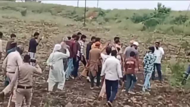 जमीन विवाद में हंगामा, तीन राउंड हवाई फायरिंग; दो लोग घायल, सीमांकन की कार्रवाई रुकी