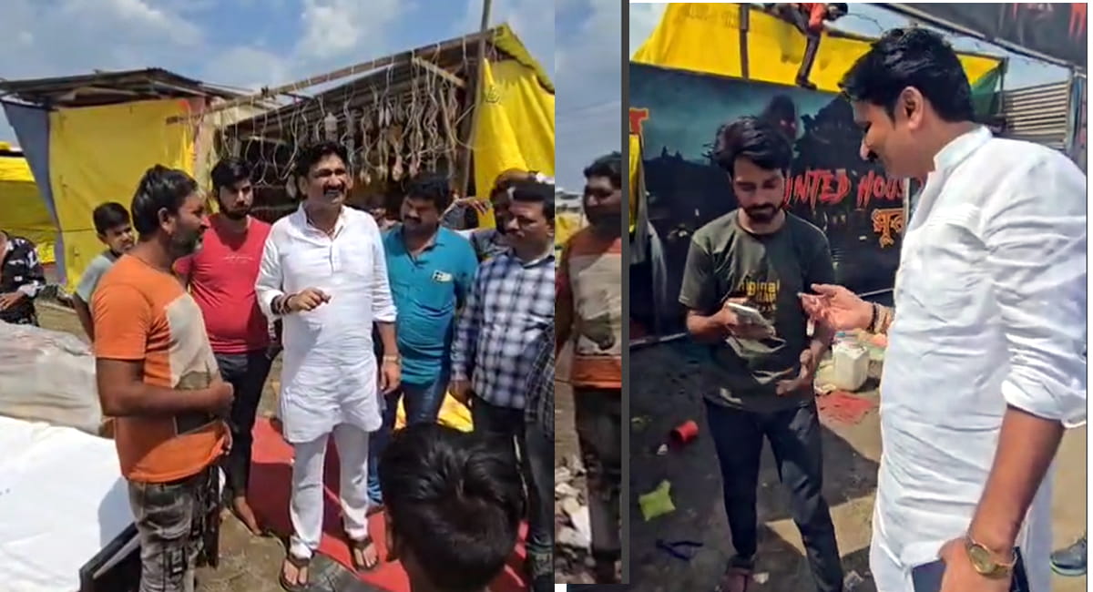 गरबा पंडाल में हिंदू नाम से परमिशन लेकर मेला लगाने वाले मुस्लिम व्यापारियों का मेले से हटवाया
