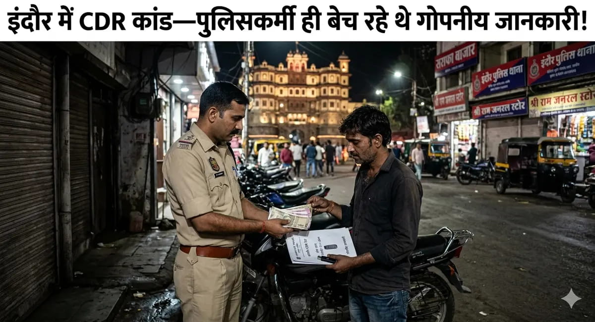 इंदौर क्राइम ब्रांच के ASI और सिपाही को ATS ने पकड़ा- CDR बेचने का शक!