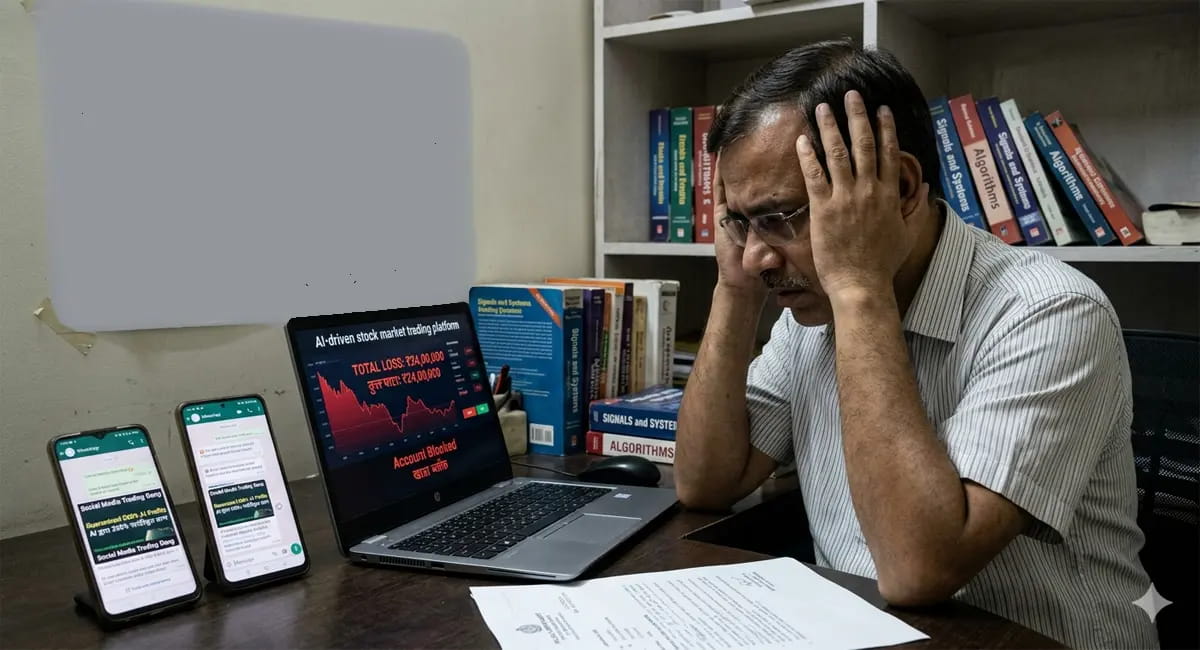 AI और स्टॉक मार्केट के नाम पर 24 लाख की ठगी-सोशल मीडिया गैंग ने इंजीनियर को बनाया शिकार