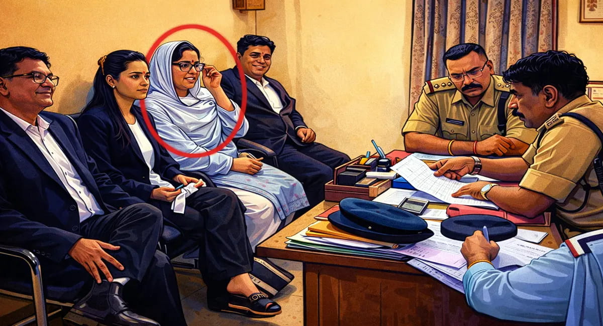 पार्षद का पुलिस के सामने यू-टर्न - कहा कि मुझे वंदे मातरम से परहेज नहीं