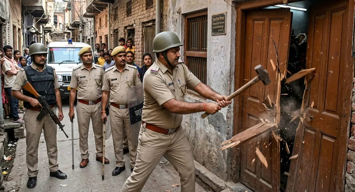 घर में घुसे 5 पुलिसकर्मी सस्पेंड,DCP ने किया बड़ा एक्शन