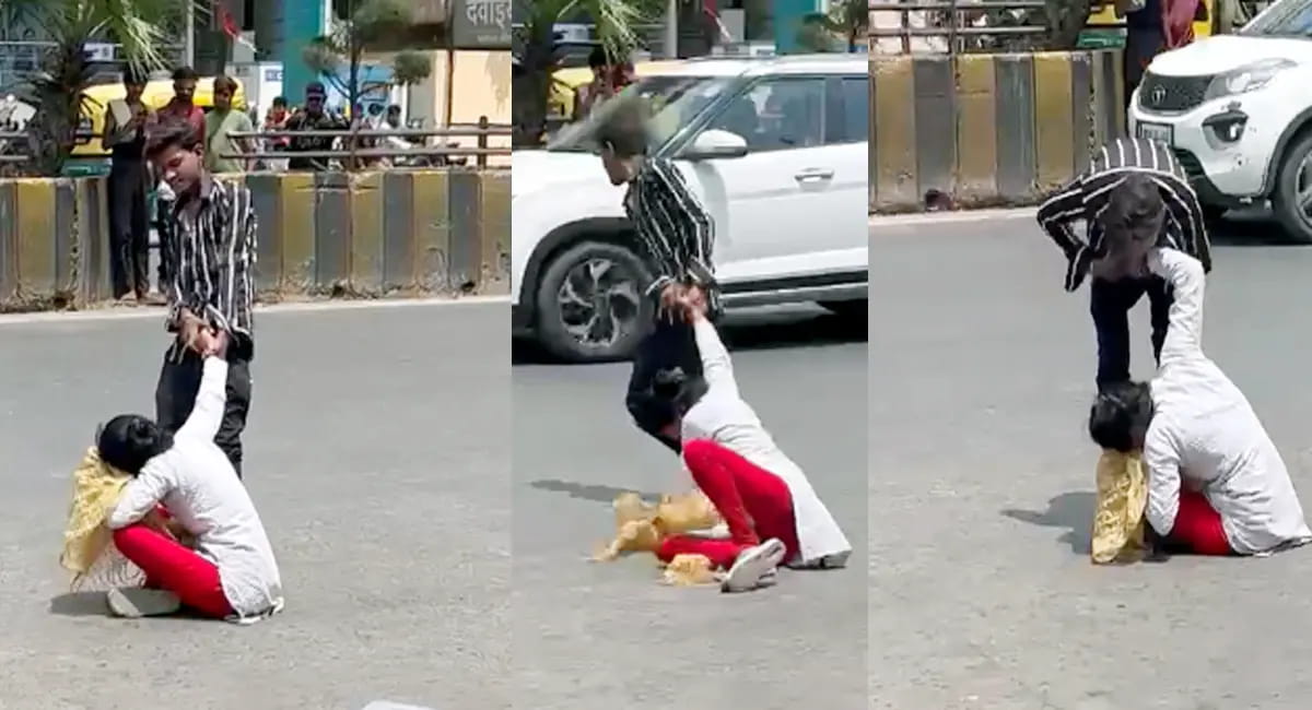 युवती को पीटा, घसीटा… बीच सड़क ‘हैवानियत’ का VIDEO वायरल