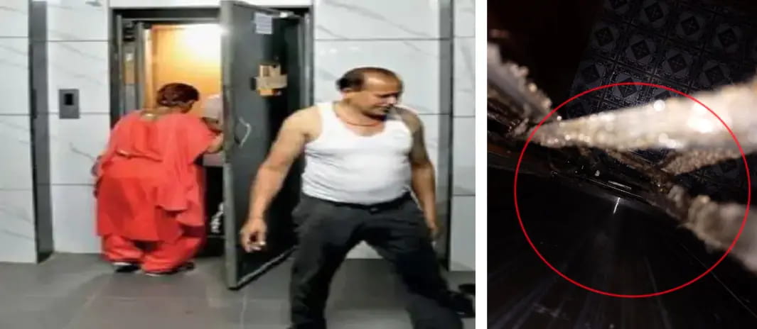 नौलखा कॉम्प्लेक्स में तीसरी मंजिल से हादसा, 3 घायल, रहवासियों में दहशत