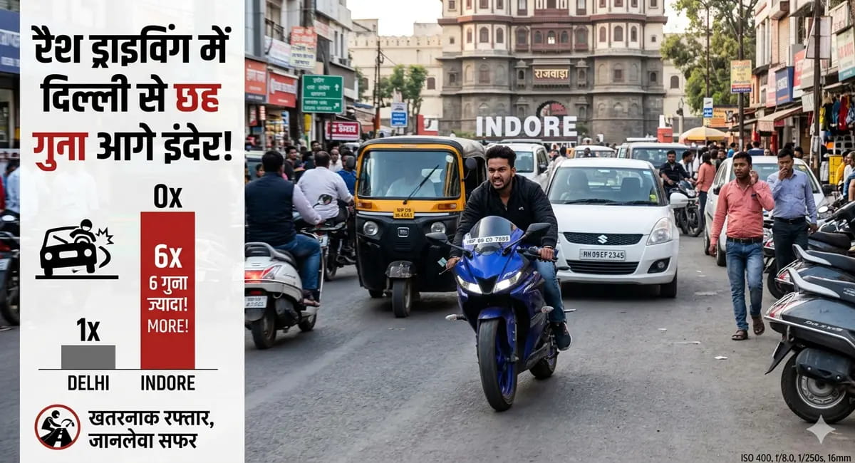 NCRB रिपोर्ट में बेलगाम ड्राइविंग ने खोली ट्रैफिक सिस्टम की पोल