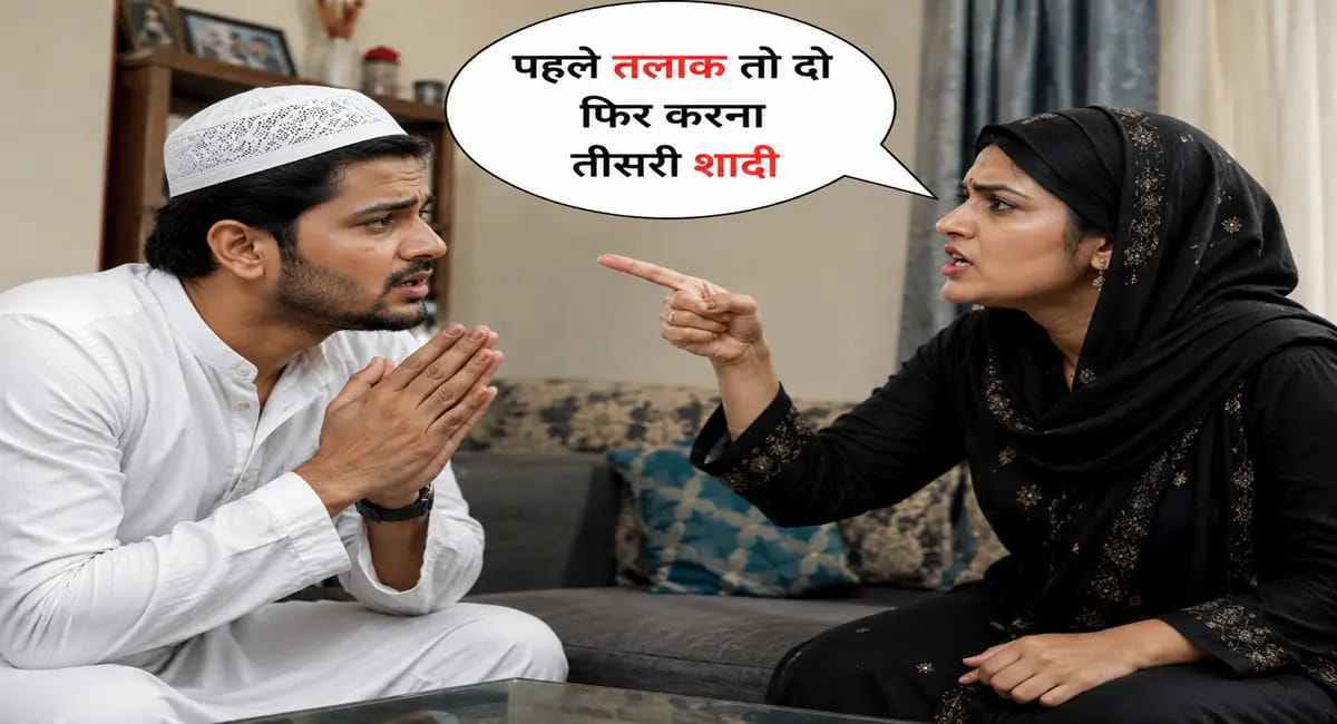 दूसरी पत्नी को बिना तलाक दिए रचाया तीसरा निकाह,