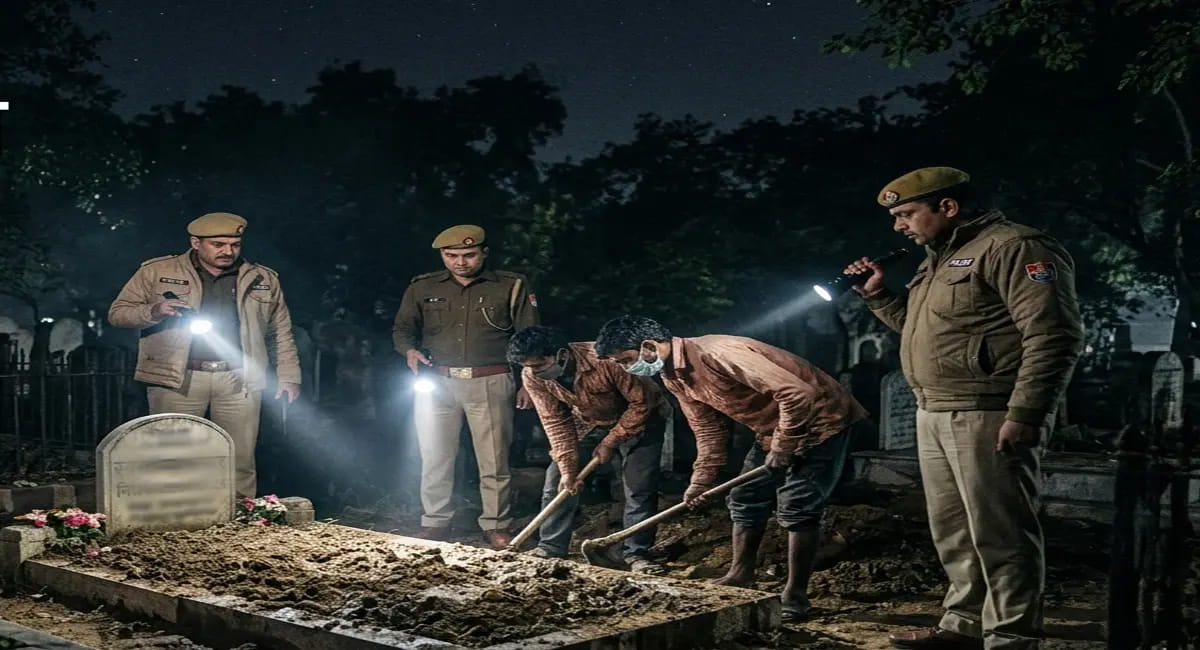 अस्पताल पर लापरवाही के आरोप,मौत का सच जानने कब्र तक पहुंची पुलिस