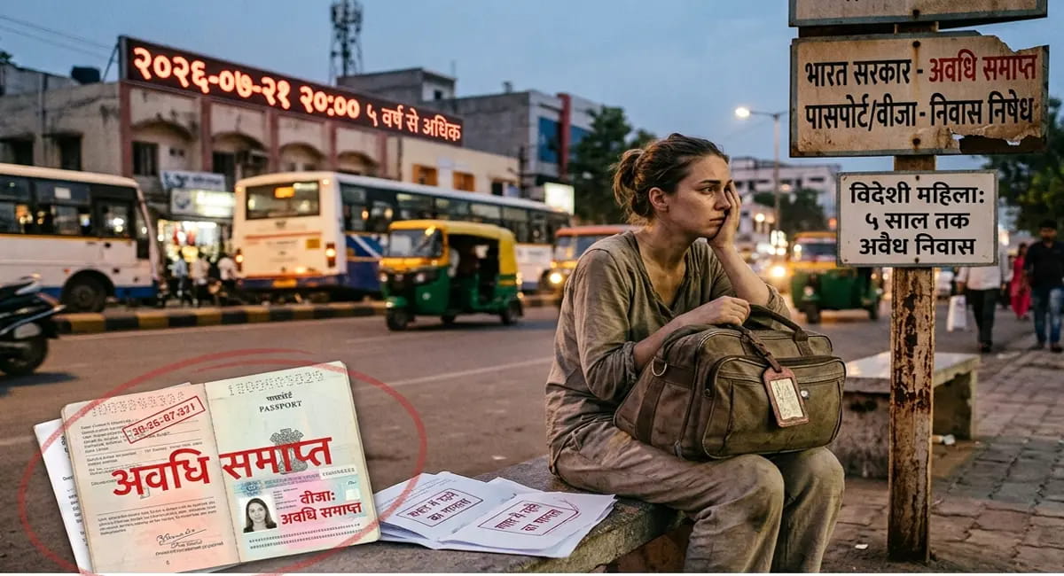लेकिन पांच साल तक इंदौर में रही विदेशी महिला
