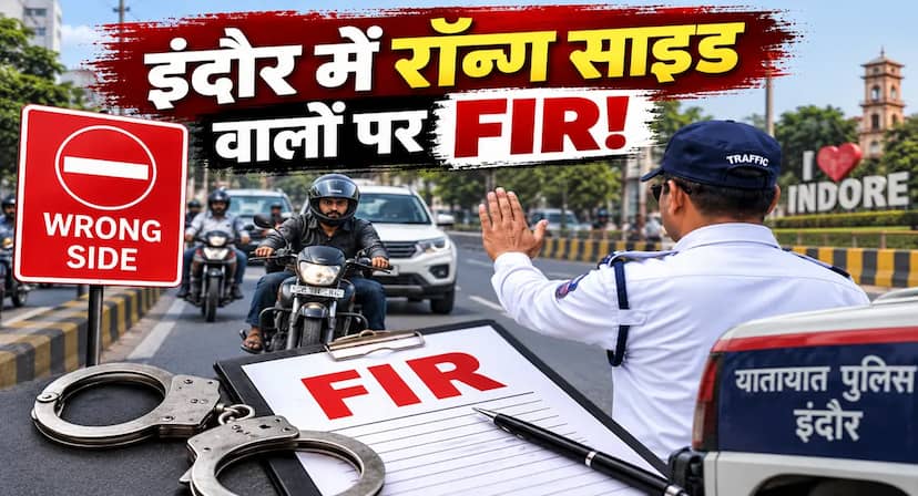 रॉन्ग साइड दौड़ाई गाड़ी तो सीधे थाने की बारी! इंदौर में 21 वाहन चालकों पर FIR